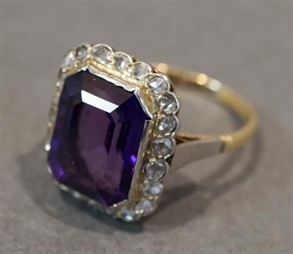 18 KARAT YELLOW GOLD AMETHYST 321a22