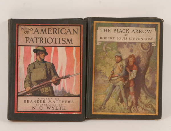 Two N. C. Wyeth illustrated books;