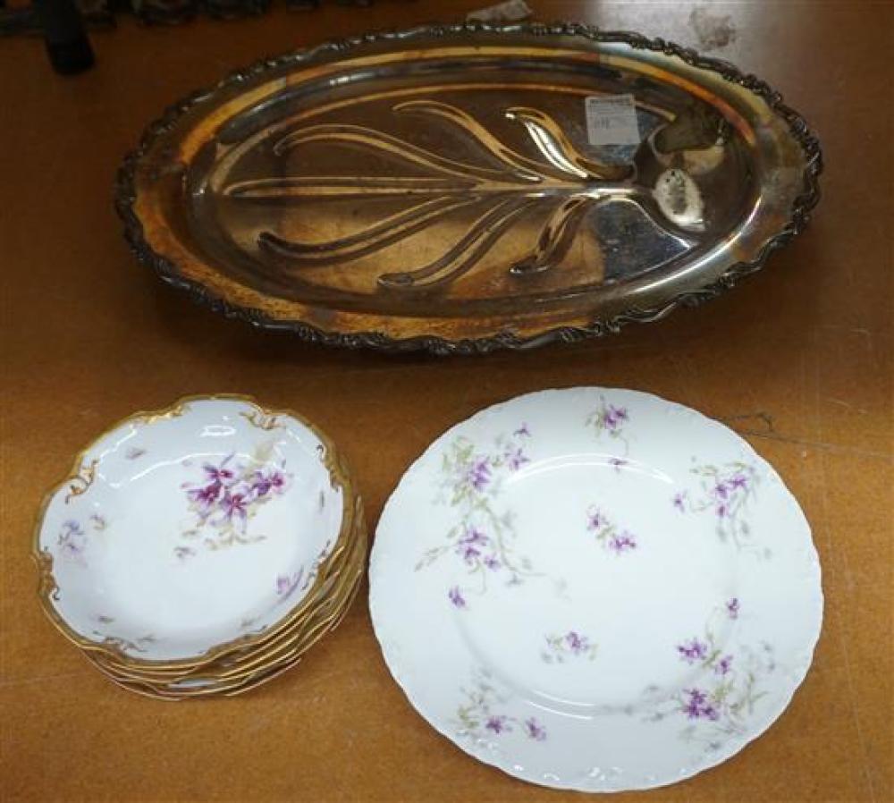 SILVER PLATE WELL-AND-TREE PLATTER,