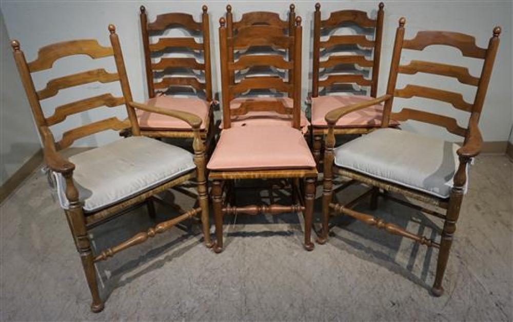 SET WITH SIX EARLY AMERICAN STYLE