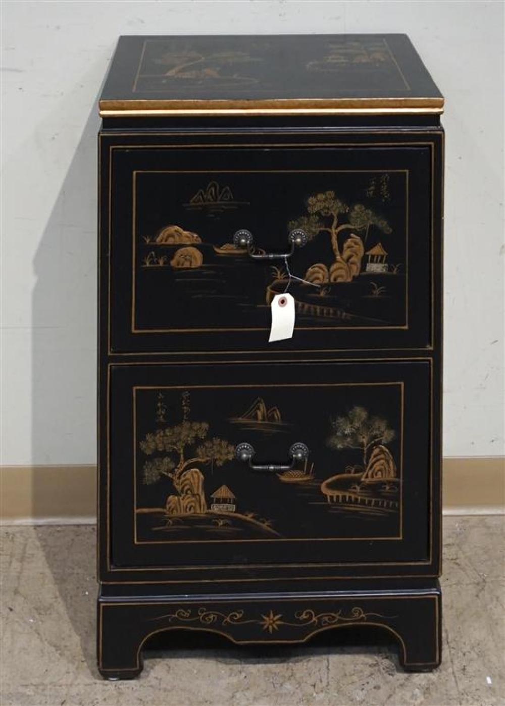 CHINOISERIE DECORATED TWO-DRAWER FILE