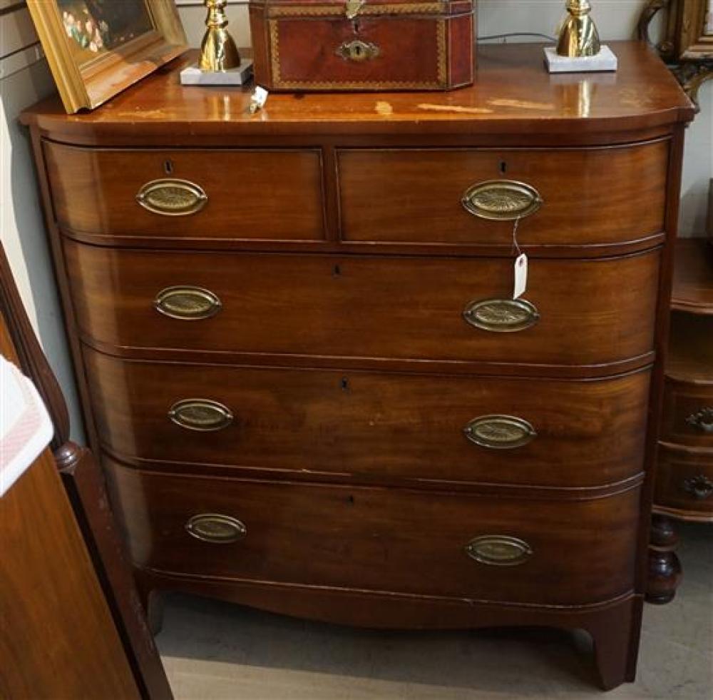 GEORGE III STYLE MAHOGANY CHEST  321ba2