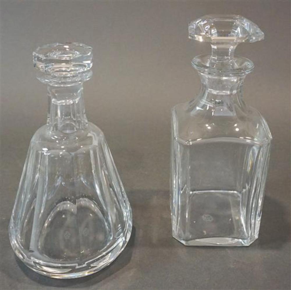 TWO BACCARAT CRYSTAL DECANTERSTwo