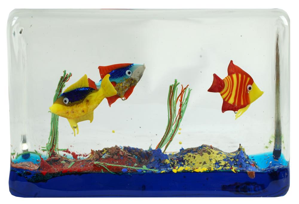 MURANO STYLE GLASS AQUARIUM FISH 32439f