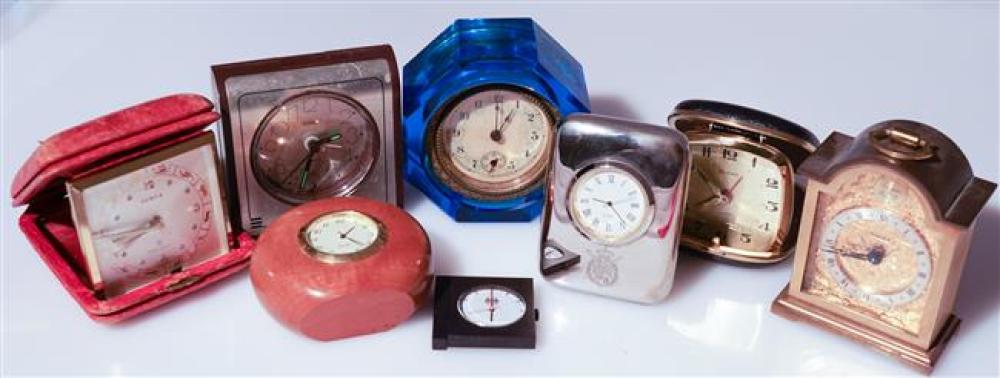 COLLECTION OF DESK AND TRAVEL CLOCKSCollection 3243dd