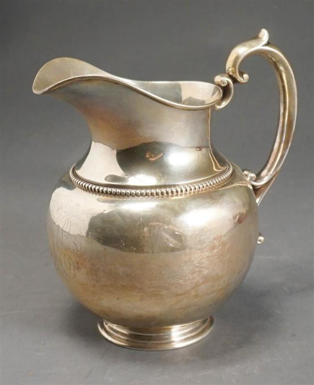 DURGIN STERLING SILVER WATER PITCHER,
