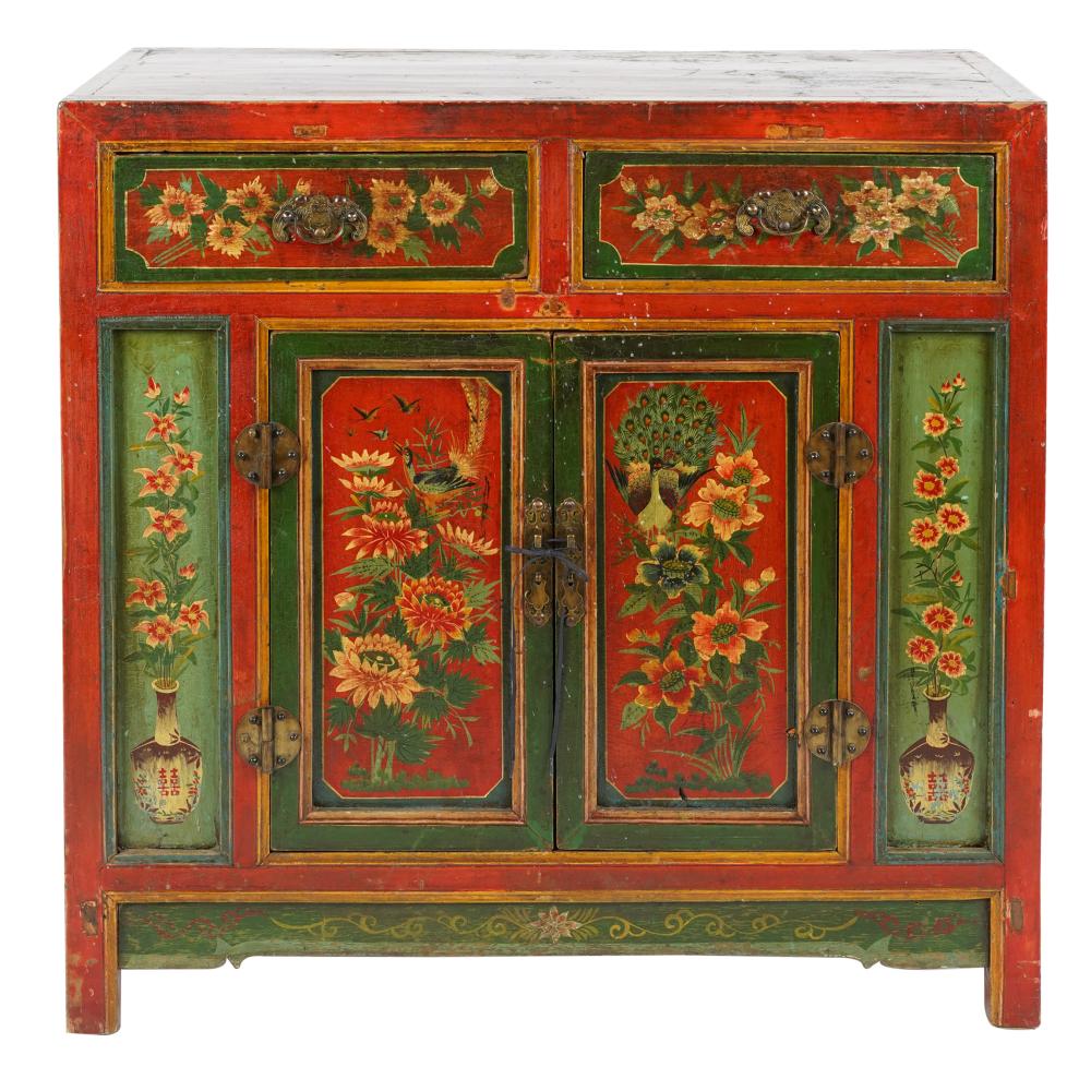 ASIAN PAINTED CABINEThaving two