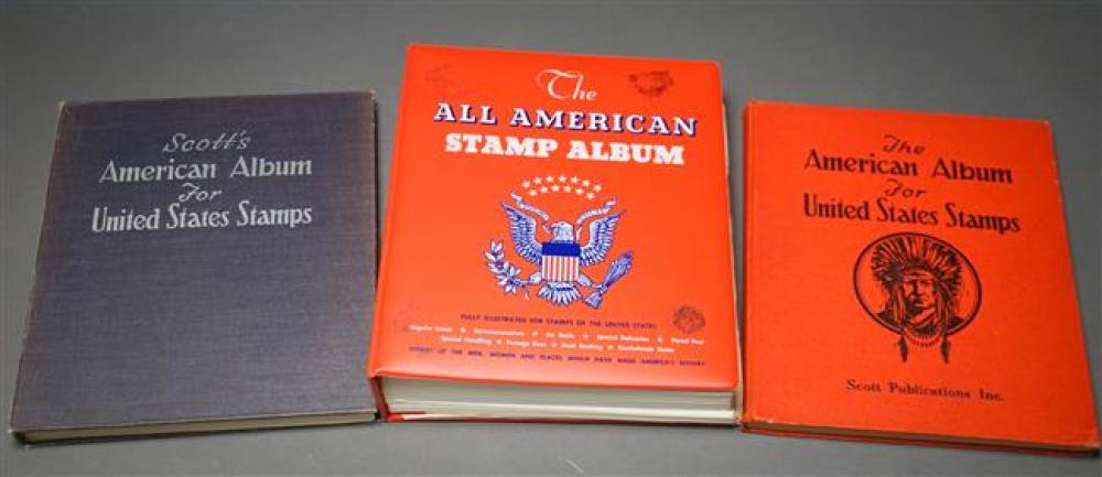 THREE U.S. STAMP ALBUMSThree U.S. Stamp