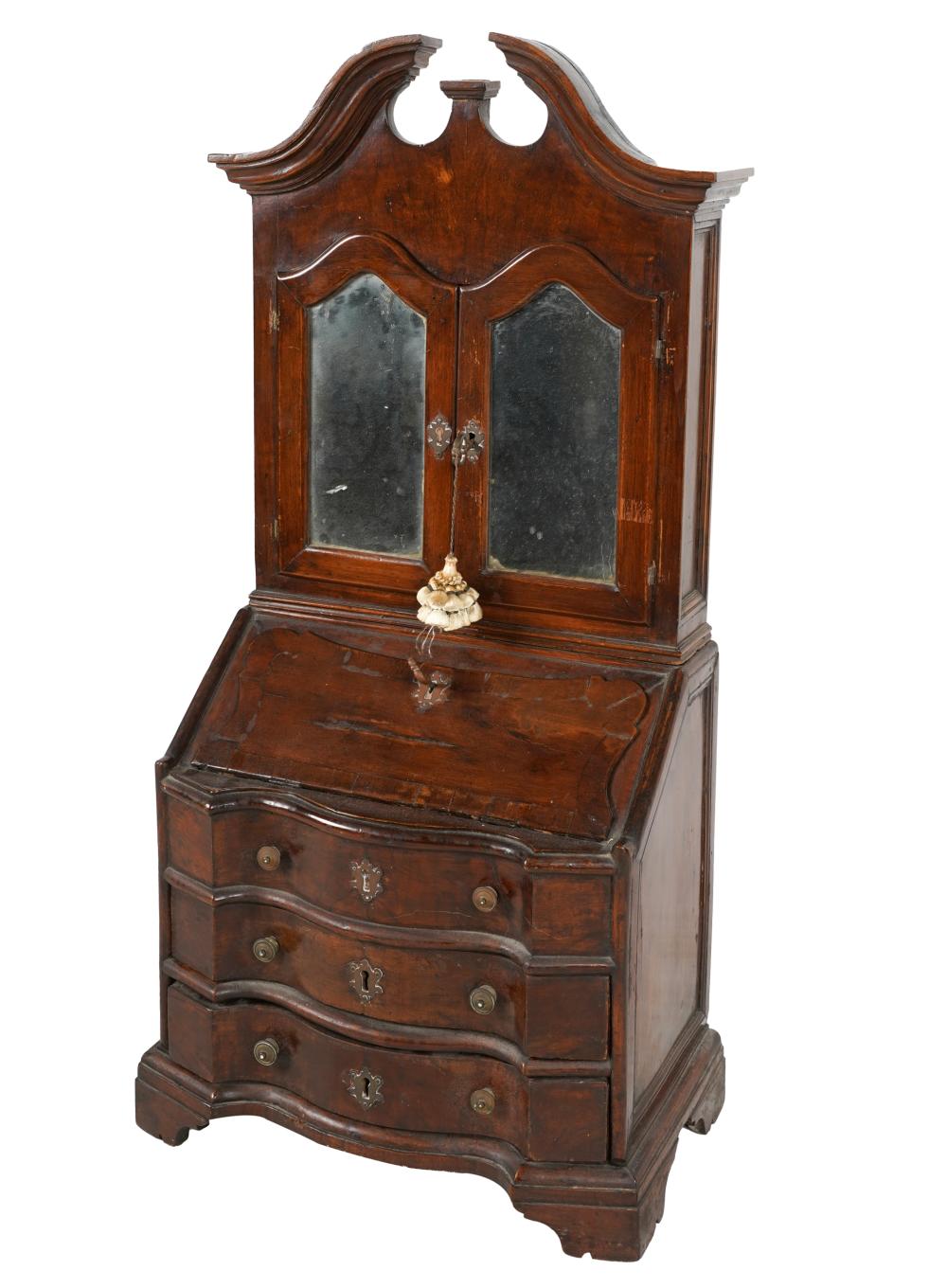 GEORGIAN DIMINUTIVE BUREAU BOOKCASEin