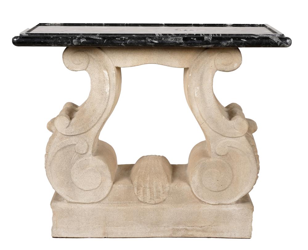 MARBLE CAST STONE CONSOLE TABLElate 324474