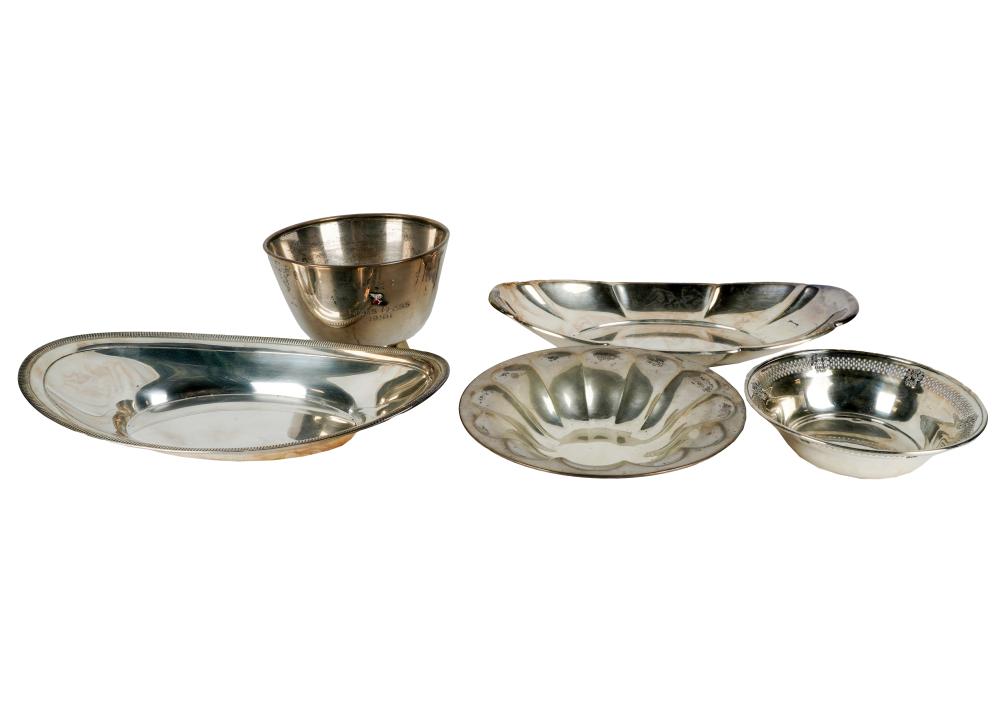 FIVE AMERICAN STERLING BOWLSeach 3244ed