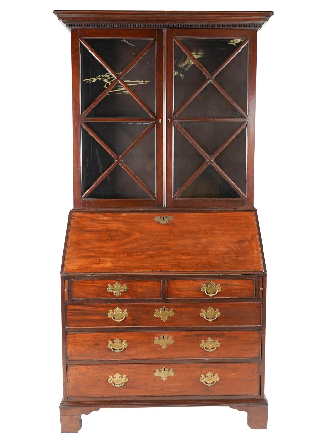 GEORGIAN-STYLE MAHOGANY BUREAU