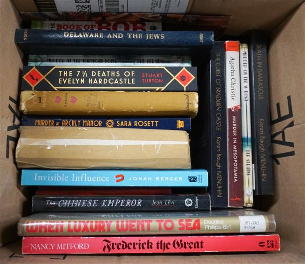 TWO BOXES WITH BOOKS, NOVELS AND