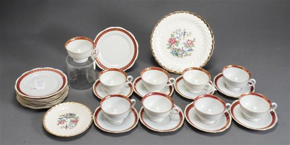 POLISH PORCELAIN 21-PIECE DESSERT