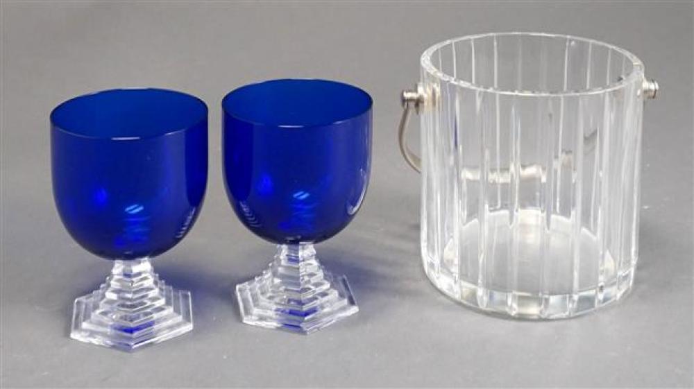 BACCARAT CRYSTAL ICE BUCKET AND