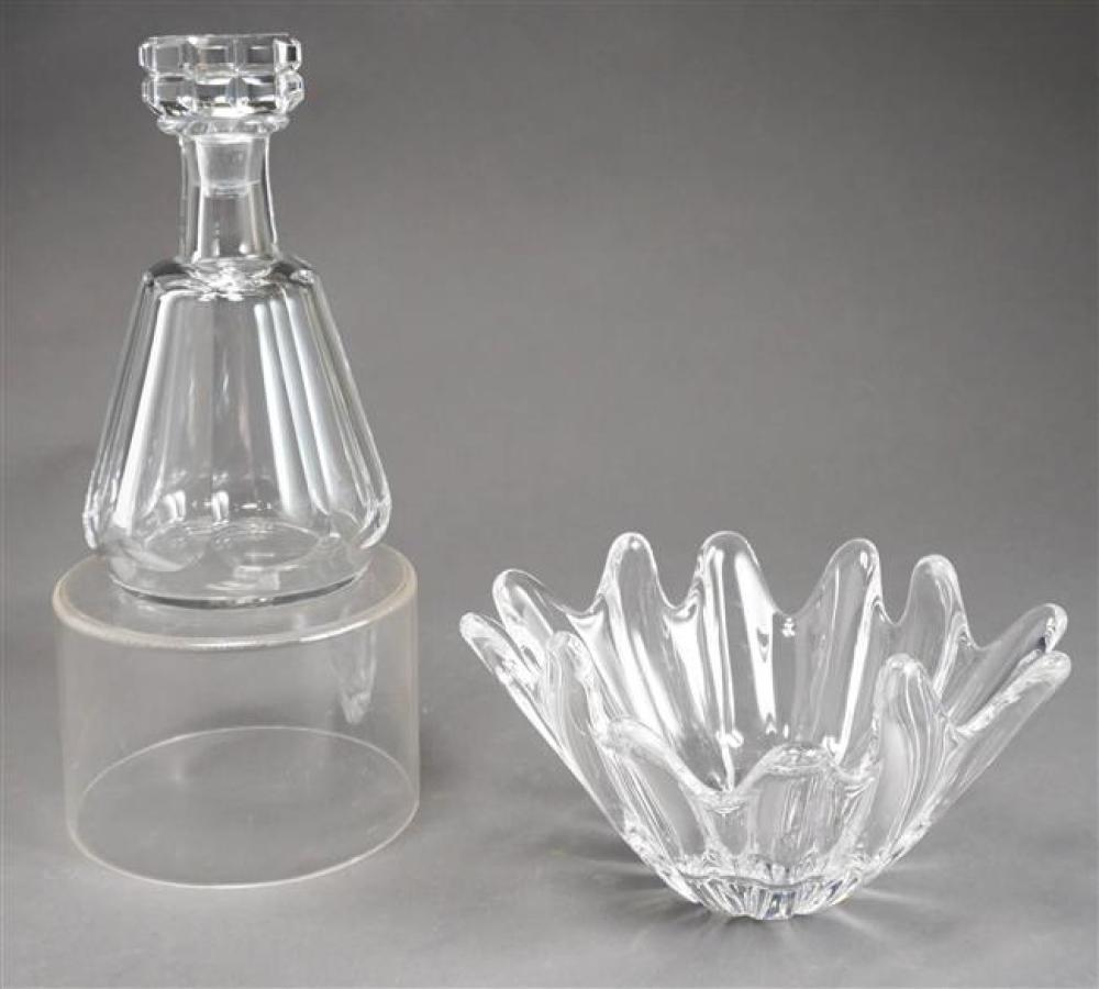 DAUM FRANCE CLEAR CRYSTAL BOWL