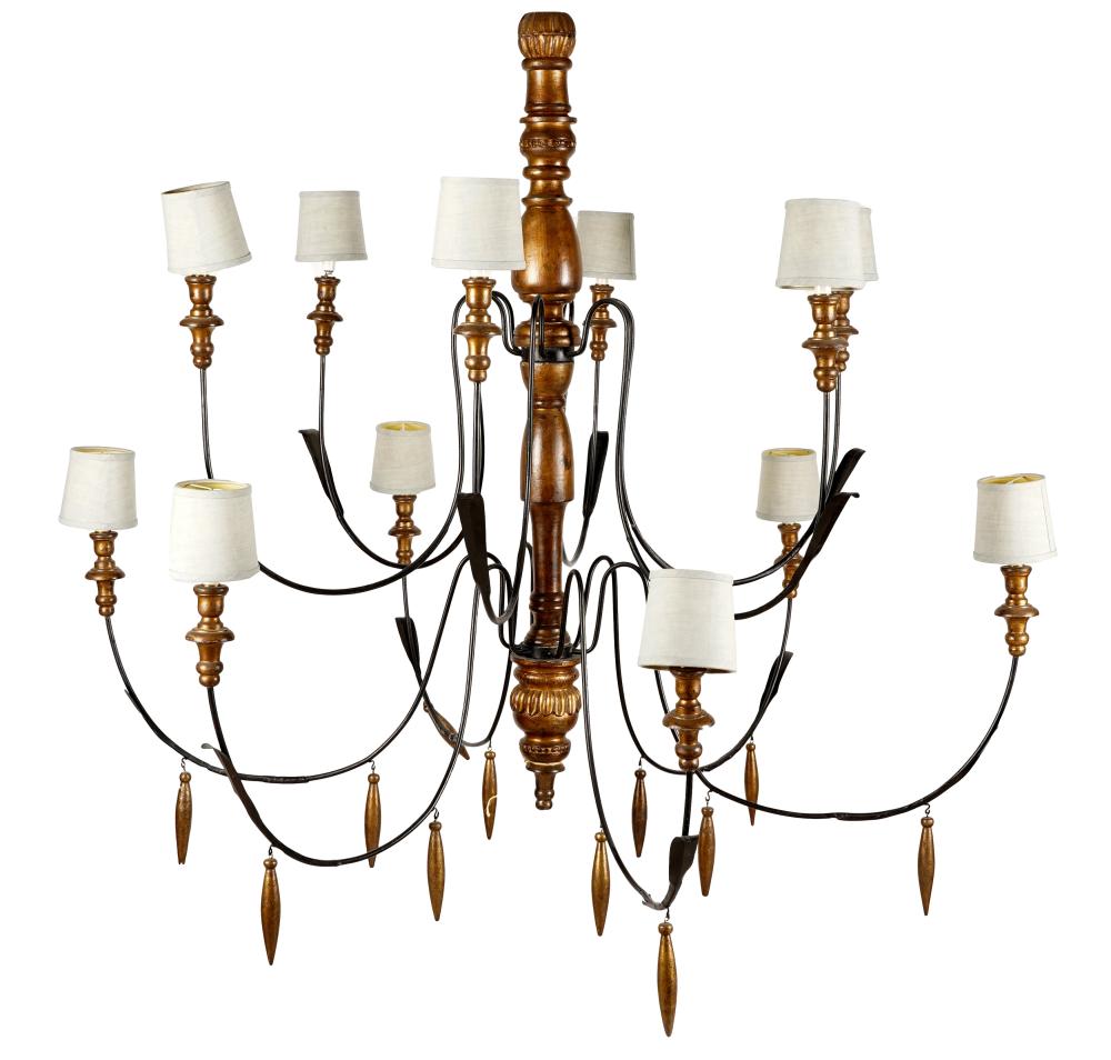 TWELVE LIGHT CHANDELIERiron and 3245bb