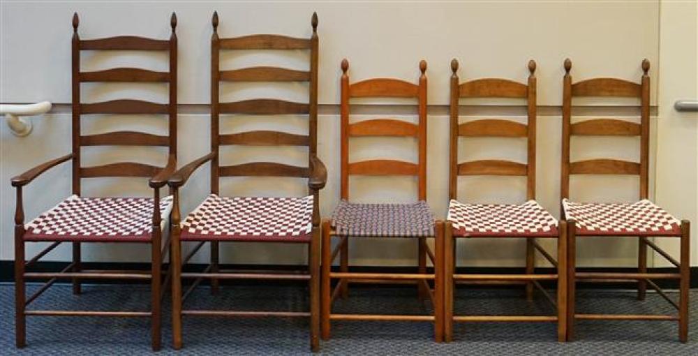 SET WITH FIVE SHAKER STYLE STAINED