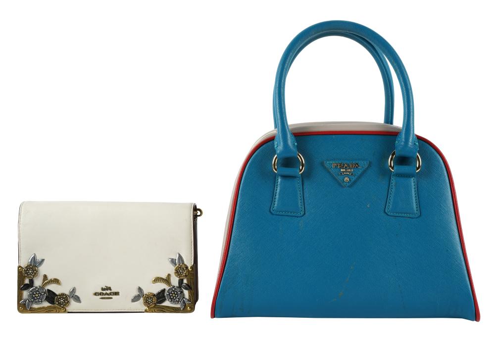 TWO DESIGNER HANDBAGSone Prada