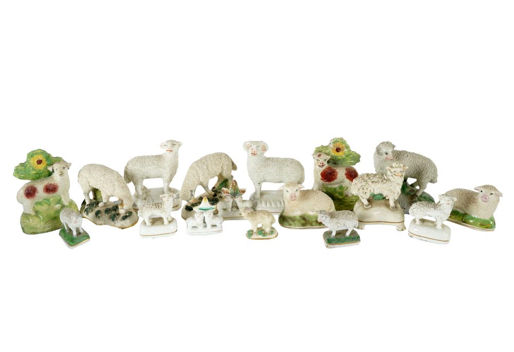 COLLECTION OF STAFFORDSHIRE POTTERY 324615