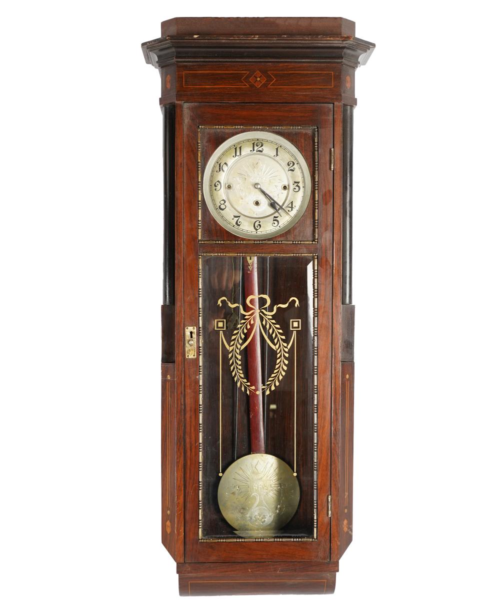 FRENCH MARQUETRY WALL CLOCKwith 32462a