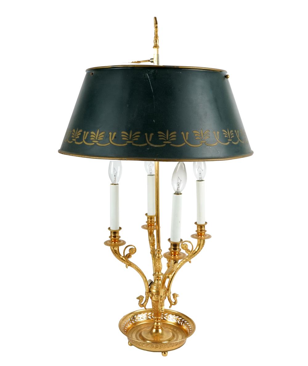 BOUILLOTTE LAMPfour lights, with