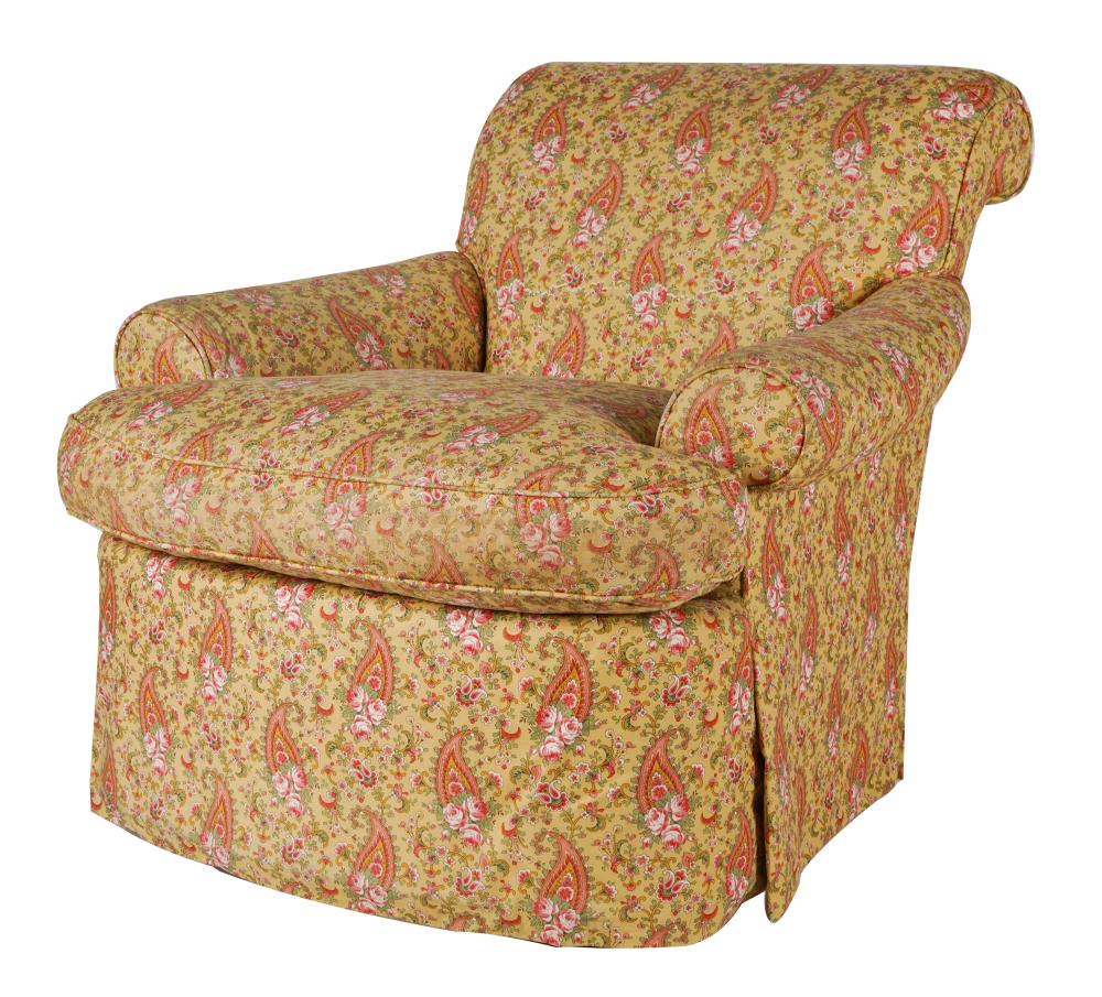 FLORAL UPHOLSTERED SWIVEL ARMCHAIRmanufacturere 324691