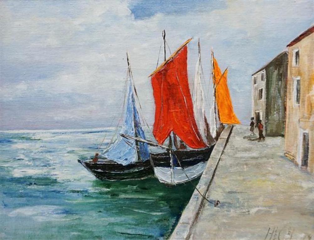 HILDA GAREL(?), 20TH CENTURY, DOCKED