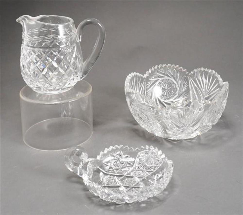 WATERFORD PITCHER, AMERICAN CUT CRYSTAL