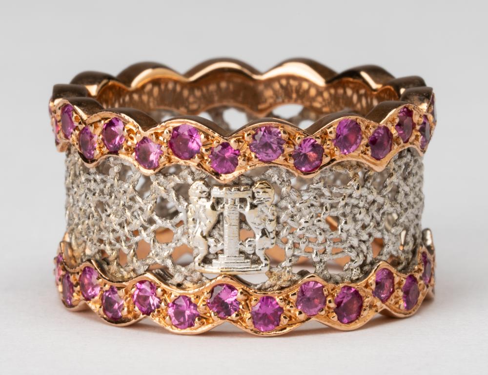 18 KARAT ROSE GOLD RUBY RINGThe