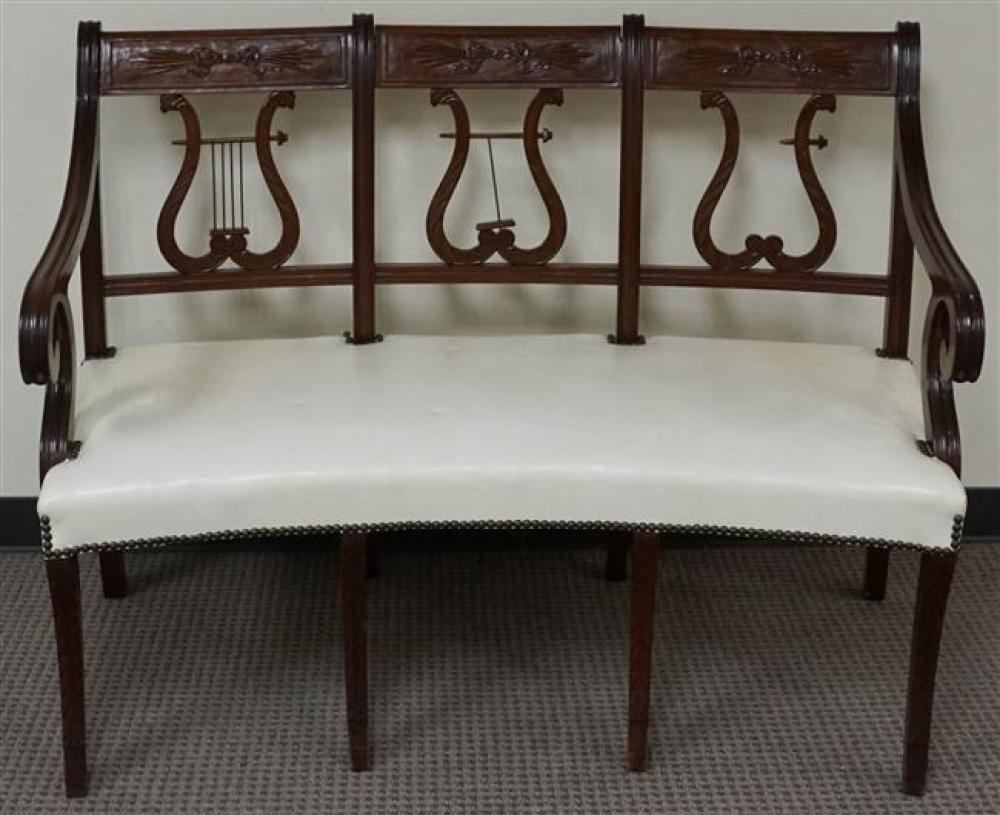 NEOCLASSICAL STYLE CARVED MAHOGANY