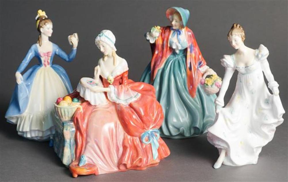 FOUR ROYAL DOULTON PORCELAIN FIGURINES  324836