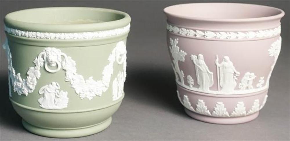 TWO WEDGWOOD JASPERWARE JARDINIERES  324873