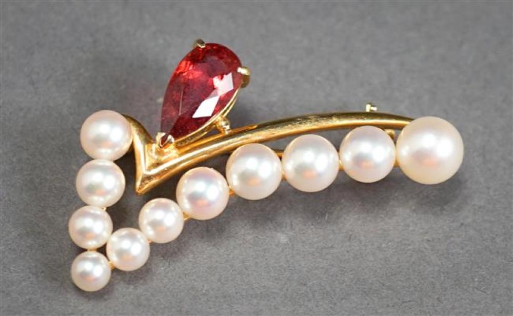 18-KARAT YELLOW-GOLD RUBELLITE