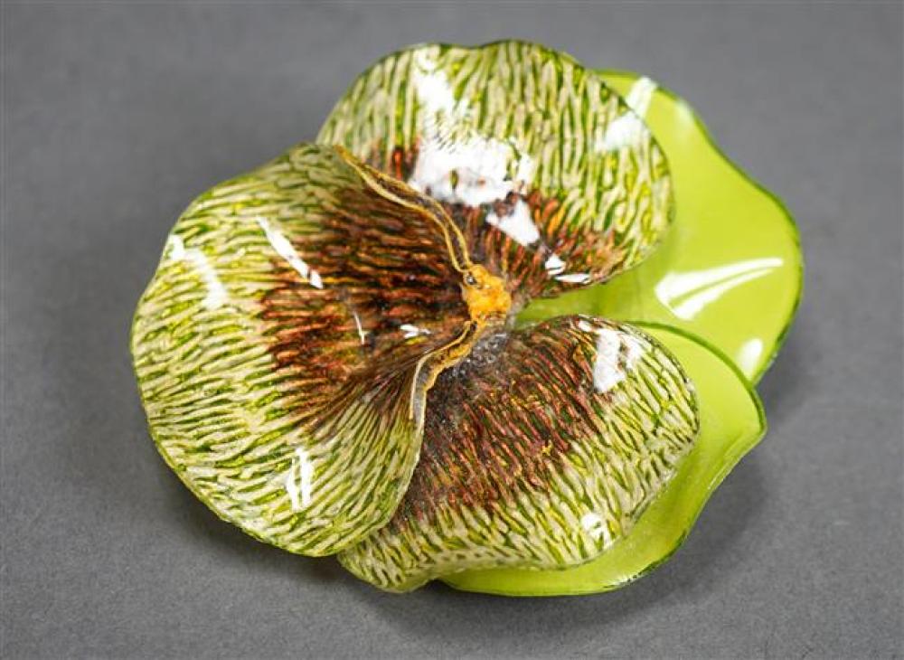 FABRICE PARIS GREEN RESIN PANSY