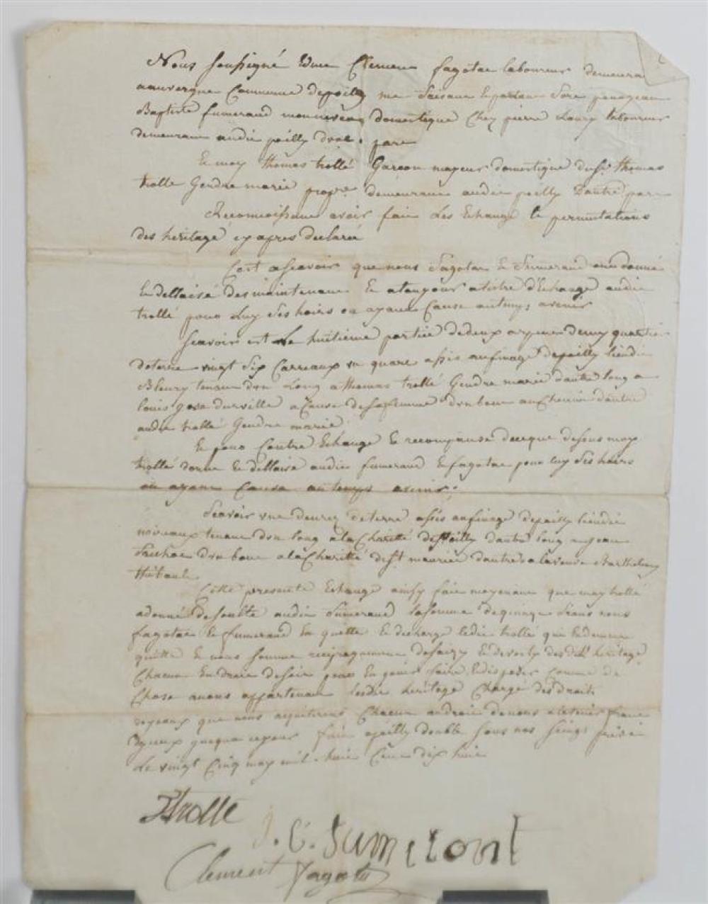 FRENCH 1818 HANDWRITTEN ONE PAGE 324949
