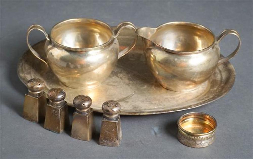 AMERICAN STERLING SILVER SUGAR AND CREAMER