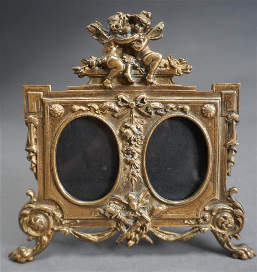 LOUIS XV STYLE PATINATED BRASS