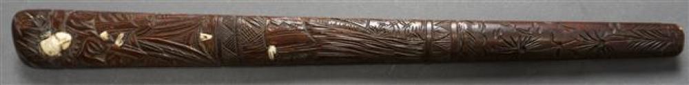 CHINESE CARVED HARDWOOD PIPE AND 324971