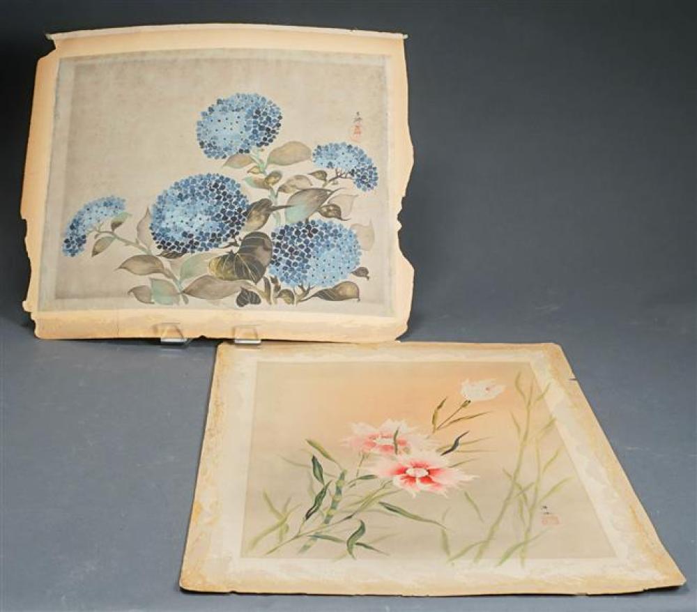 CHINESE WILDFLOWERS TWO UNFRAMED 3249a4
