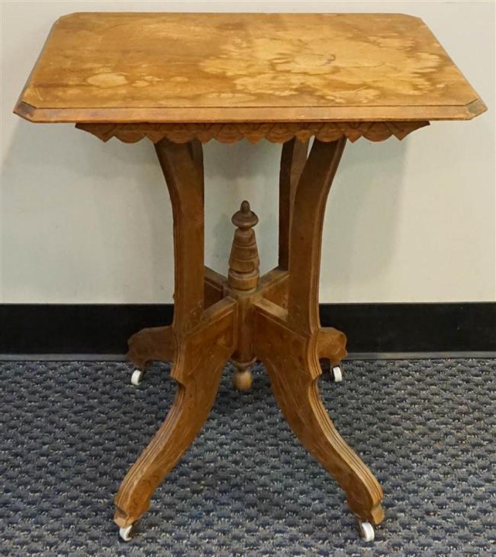 VICTORIAN PINE SIDE TABLE, H: 29