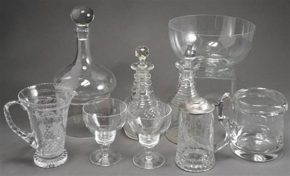 GROUP WITH CUT AND BLOWN GLASS 3249ff