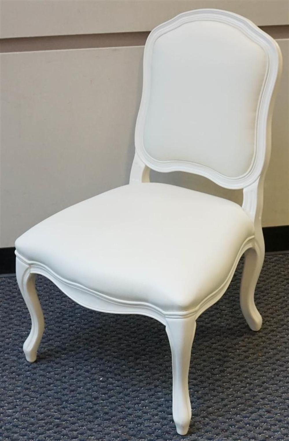 PROVINCIAL STYLE WHITE ENAMEL UPHOLSTERED 324a0b