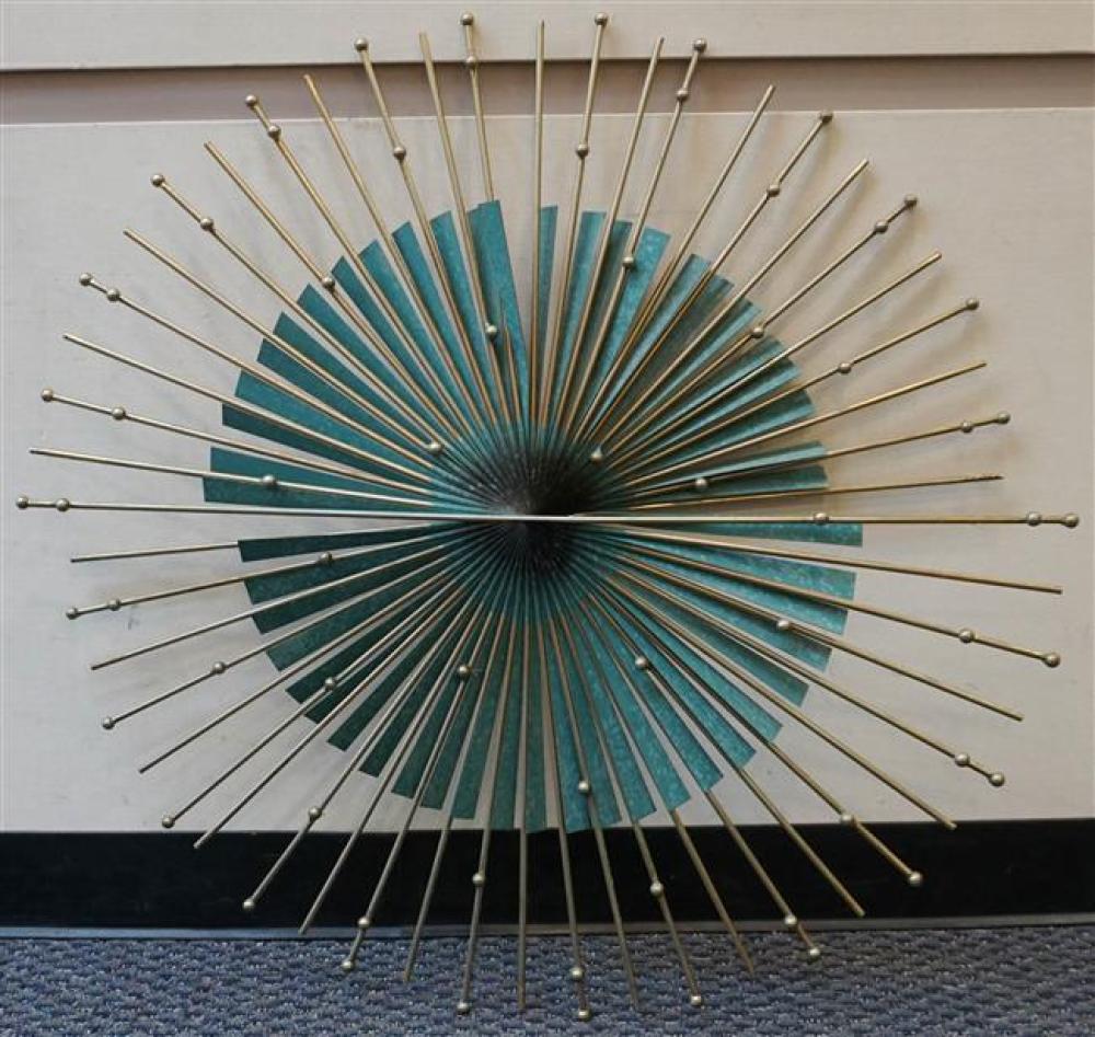 MID-CENTURY METAL WALL SCULPTURE,