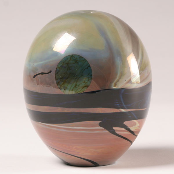 John Lewis studio art glass moon 50783