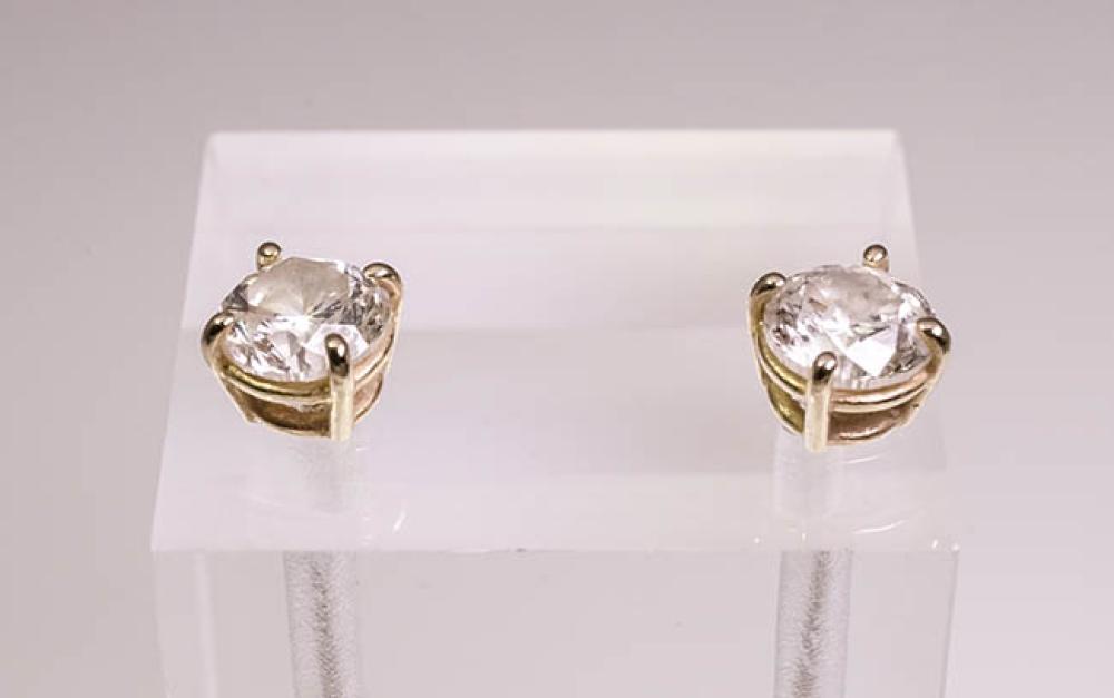 PAIR OF 14 KARAT YELLOW GOLD AND 324bb2