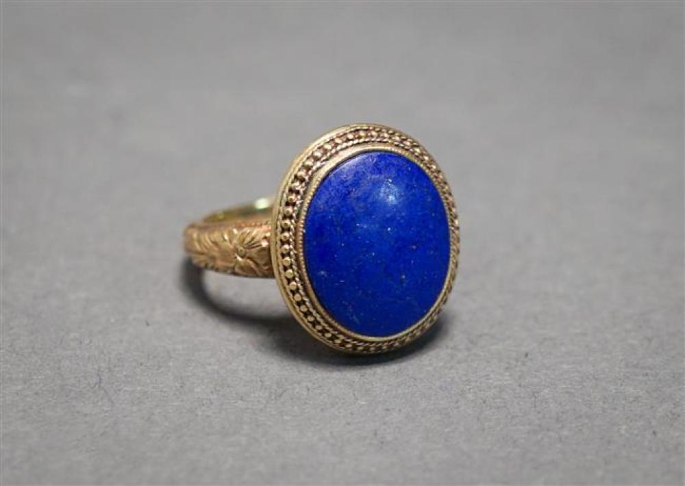 14 KARAT YELLOW GOLD AND LAPIS 324be0