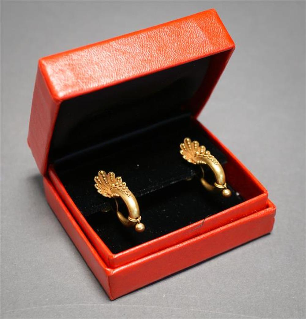 PAIR OF VICTORIAN 14 KARAT YELLOW GOLD 324be1