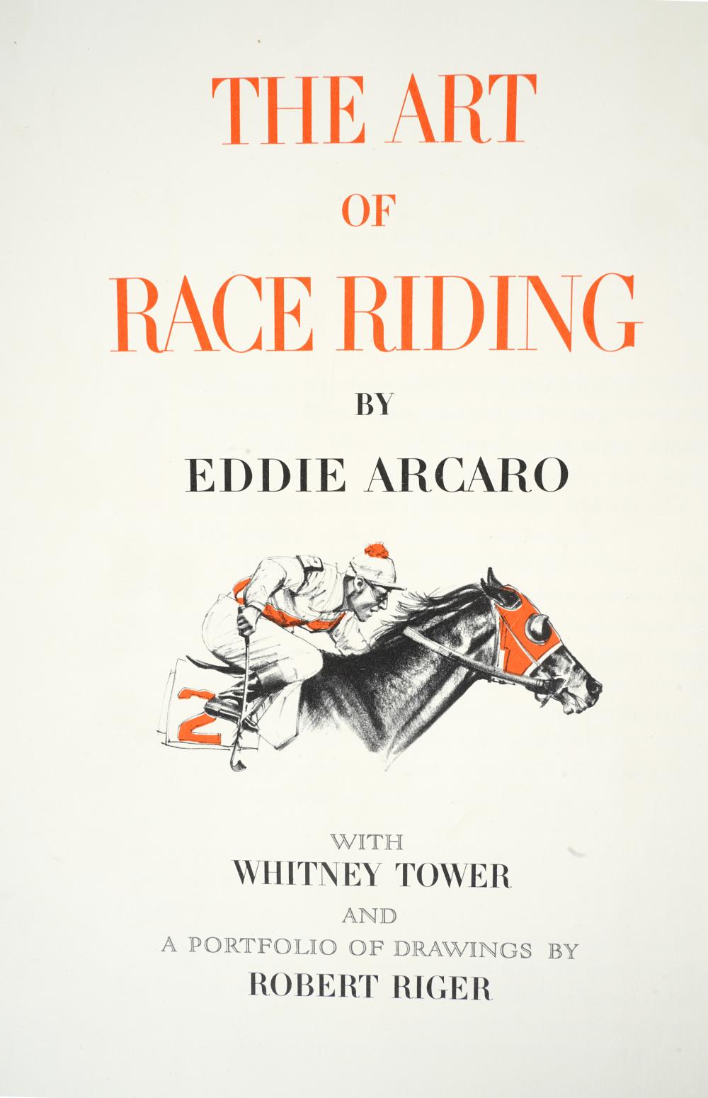 EDDIE ARCARO THE ART OF RACE RIDING 324c9a