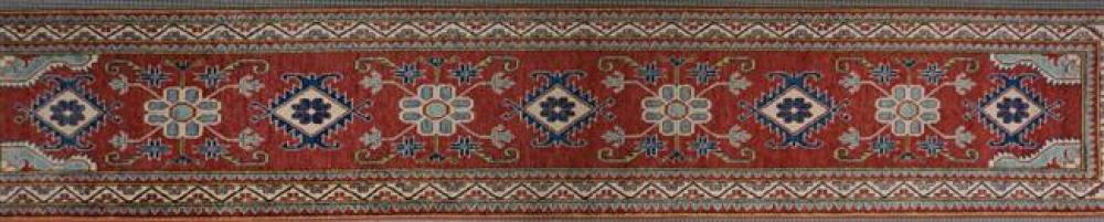 KAZAK RUG, 2 FT 6 IN X 14 FTKazak